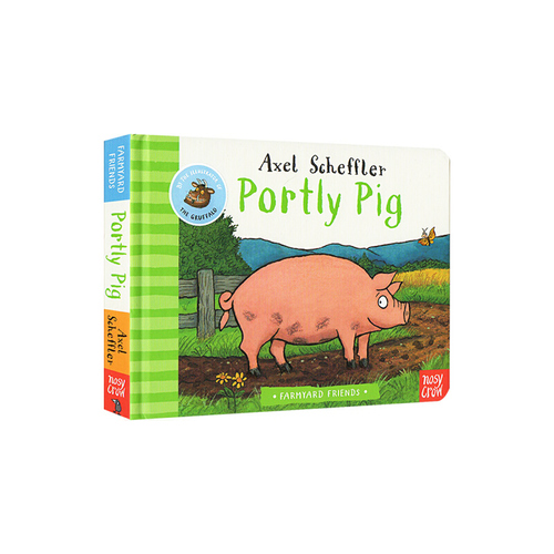 英文原版繪本 Farmyard Friends: Portly Pig 紙板書 咕嚕牛作者 名家Axel Scheffler 兒童啟蒙圖畫故事書 大嘴鳥 Nosy Crow