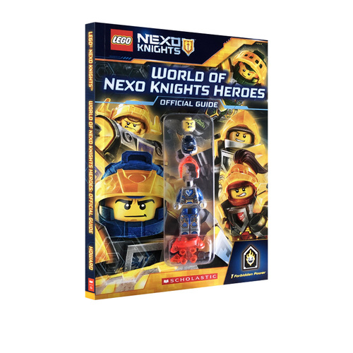 英文原版 World of Nexo Knights Heroes with Minifigure 樂高未來騎士團 電影小説指南 附人偶 青少年推薦閲讀