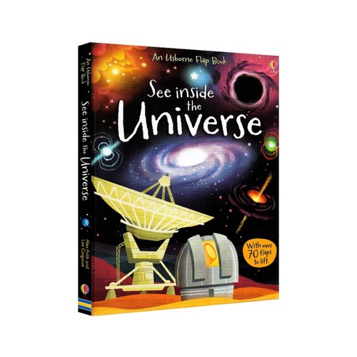 英文原版 Usborne See Inside Universe 看裏面系列 揭祕宇宙 紙板翻翻書 大開本 尤斯伯恩 兒童科普認知繪本