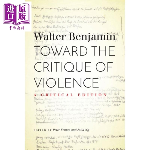 關於暴力的批判 Toward the Critique of Violence 英文原版 Walter Benjamin
