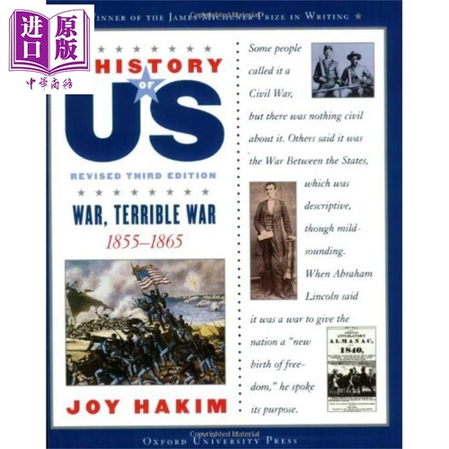 A History of US War Terrible War A History of US Book Six 6 英文原版 牛津美國曆史 第6卷 可怕的戰爭 Joy Hakim