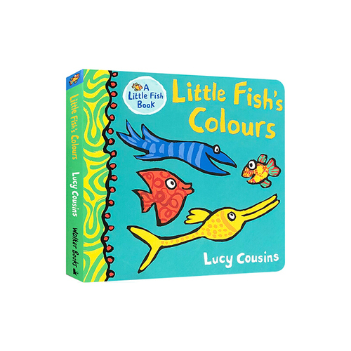 英文原版 Little Fish's Colours 各種顏色的小魚 兒童英語啟蒙認知繪本 翻翻紙板書 親子閲讀 小鼠波波同作者 lucy cousins