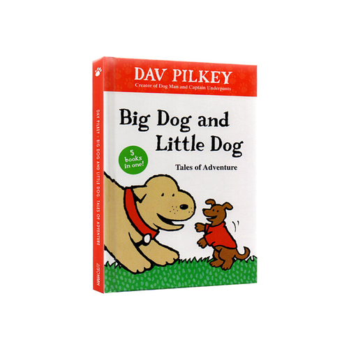 英文原版繪本 Big Dog and Little Dog 5合1 神探狗狗內褲超人同作者 Dav Pilkey 英文啟蒙分級圖畫故事書
