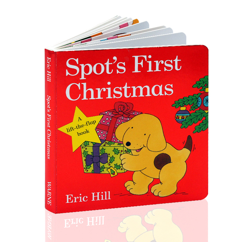 英文原版繪本Spot’s First Christmas小玻過聖誕節Eric Hill艾瑞卡爾爺爺 小波紙板翻翻書 3-6歲啟蒙圖畫書