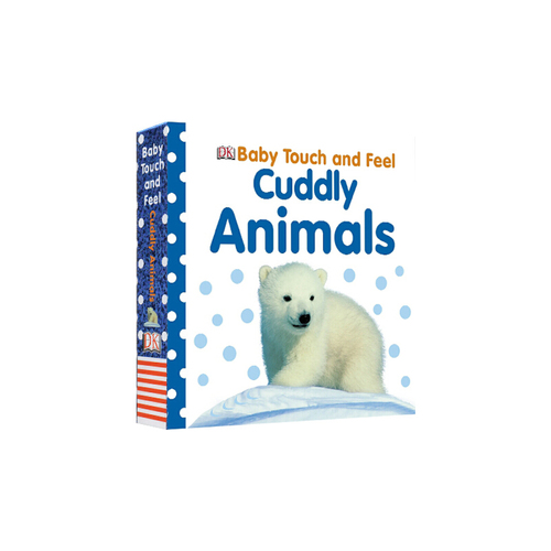 英文原版0 3歲 DK寶寶觸摸書 DK Baby Touch and Feel Cuddly Animals 可愛的動物 啟蒙觸摸精裝紙板書 親子共讀
