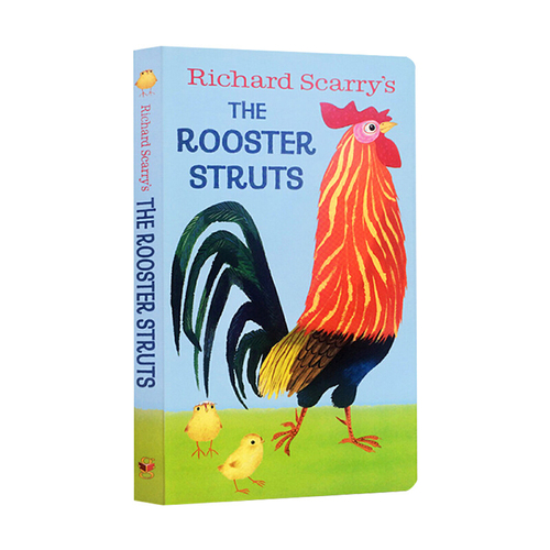 英文原版繪本 The Rooster Struts 快樂的公雞 斯凱瑞我是一隻兔子同系列 I am a Bunny 早教啟蒙紙板書 睡前晚安故事書