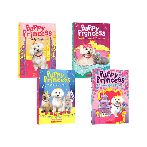 英文原版 Puppy Princess 公主小狗 4冊 中小學假期閲讀提升 奇幻冒險 初級章節小説書