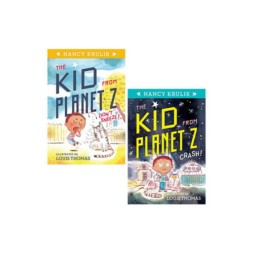 英文原版 The Kid from Planet Z 系列2冊 Don't Sneeze/Crash 紐約時報暢銷書 Nancy Krulik 兒童科幻章節書 小學英語提升學習