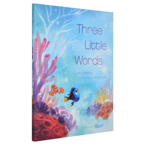 英文原版繪本3 6歲 Finding Dory Three Little Words 海底總動員 尋找多莉 精裝 迪士尼圖畫故事書