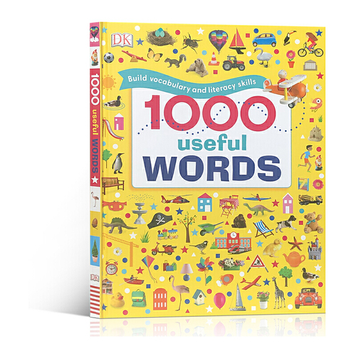 英文原版 DK詞典 1000 Useful Words 常用英語1000詞彙量積累 精裝 兒童閲讀寫作技能提升書 插圖字典詞典