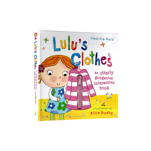 英文原版  Lulu's Clothes 露露的衣服 精裝觸摸操作書 露露 Lulu系列 幼兒生活常識認知 兒童行為習慣培養啟蒙圖畫書