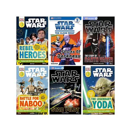 英文原版 DK Readers L3 Star Wars 星球大戰 6冊 星球大戰兒童版 DK分級讀物 兒童圖畫故事書
