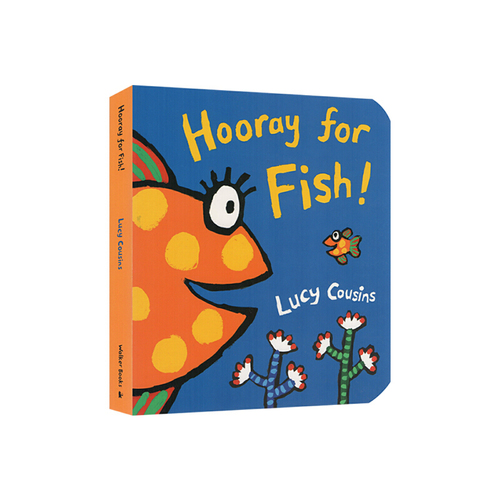 金魚萬歲 Hooray for Fish 英文原版紙板書 小鼠波波同作者 Lucy Cousins 基礎認知動物主題繪本