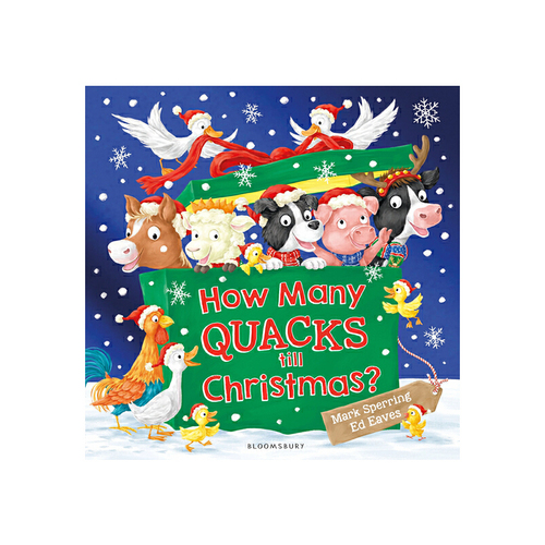 聖誕節繪本 英文原版 How Many Quacks Till Christmas 聖誕節的聲音 快樂農場聖誕節裝扮 大開本繪本 兒童啟蒙圖畫故事書