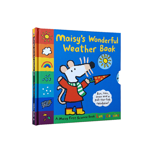 英文原版 小鼠波波 天氣書Maisy's Wonderful Weather Book 精裝操作書 幼兒趣味圖畫故事書 Lucy Cousins