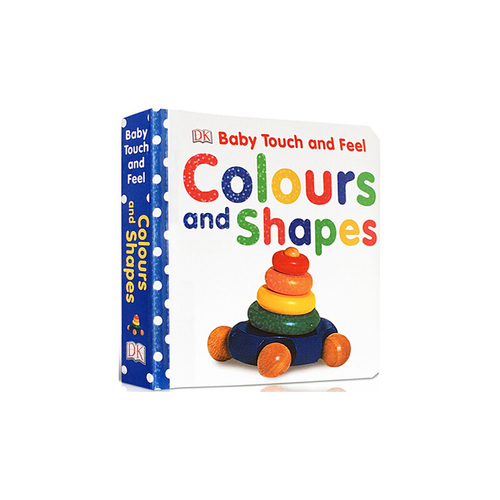 英文原版0 3歲 DK寶寶觸摸書 Baby Touch and Feel Colours and Shapes 顏色彩與形狀 嬰幼兒啟蒙觸摸書