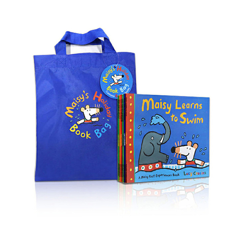 英文原版 Maisy Swimbag goes camping 小鼠波波安靜書全套6冊 兒童圖畫繪本 廖彩杏書單推薦 親子互動學習故事書 送手提袋