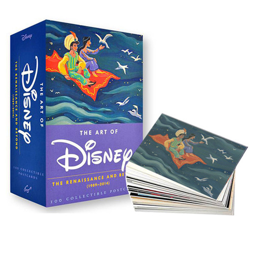 英文原版 The Art of Disney: The Renaissance and Beyond 1989-2014 禮盒裝 迪士尼26年經典動畫明信片100張