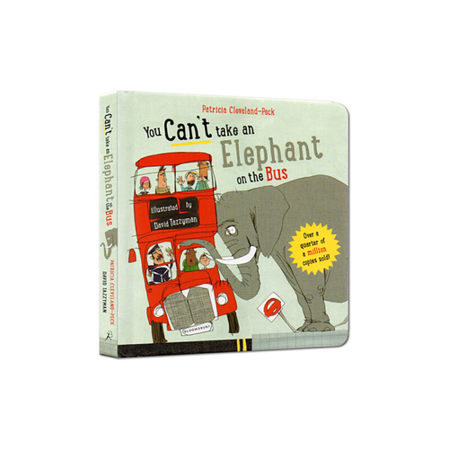 英文原版 You Can't Take An Elephant On the Bus 你不能把大象帶上公共汽車 紙板書 兒童成長幽默繪本 親子共讀