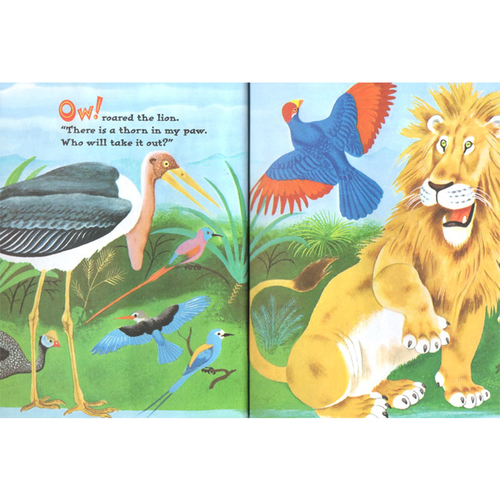 英文原版繪本 The Lion's Paw 獅子腳上有根刺 常青藤爸爸推薦 蘭登金色童書 兒童動物故事啟蒙