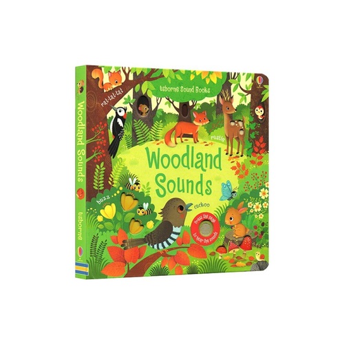 英文原版 Usborne Sound Books Woodland Sounds 森林的聲音 奇妙觸摸發音洞洞書 低幼啟蒙認知紙板書 尤斯伯恩