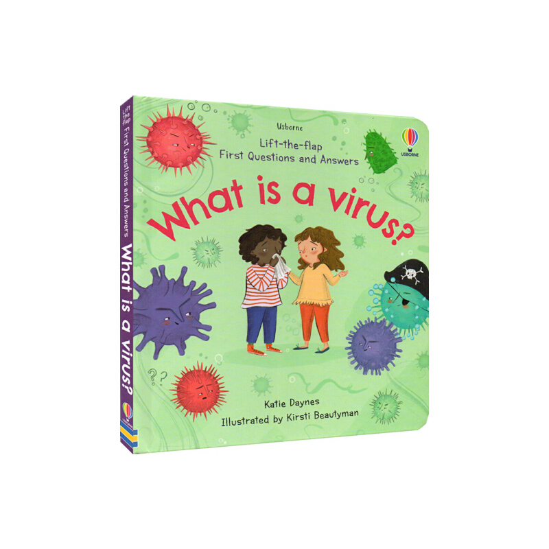 英文原版 Usborne First Questions and Answers What is a Virus? 新品 什麼是病毒 紙板翻翻書 你問我答系列 STEM課外讀物