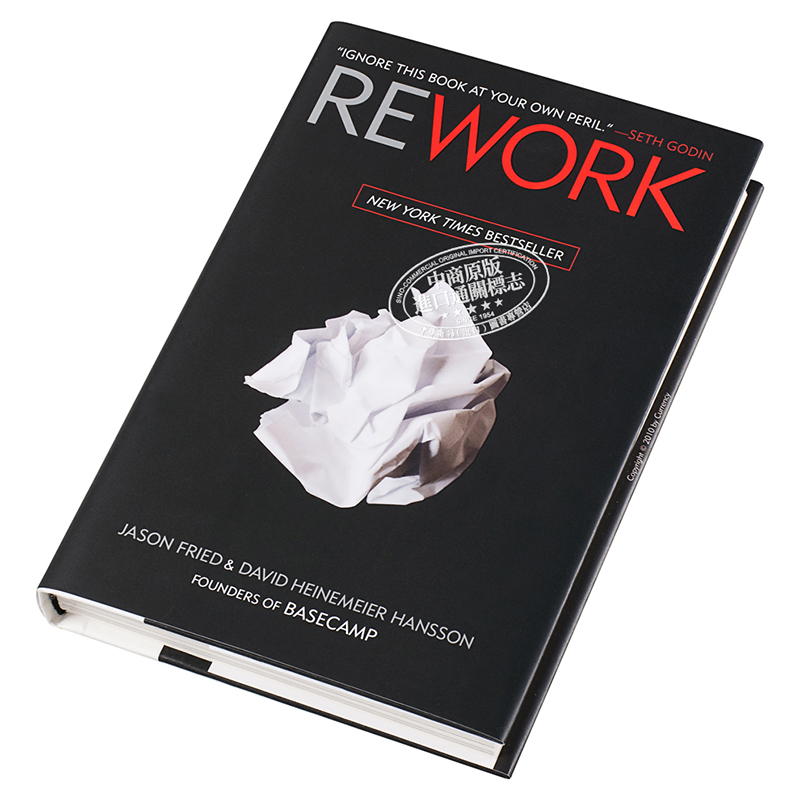 英文原版 重來:更為簡單有效的商業思維Rework  Fried  JasonCrown Publishers