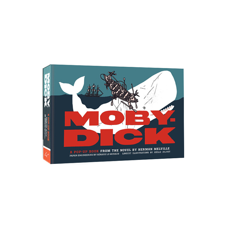 白鯨 精裝立體書 英文原版 Moby Dick A Pop-Up Book from the Novel 3D設計藝術書 Herman Melville 赫爾曼·梅爾維爾誕辰200週年