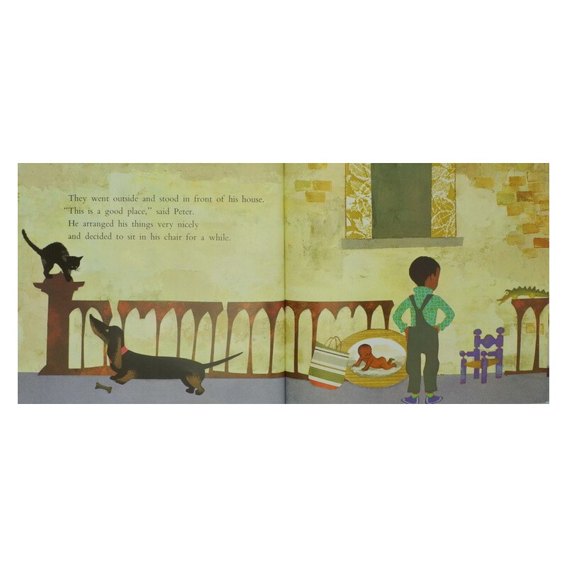 英文原版繪本 Peter's Chair 彼得的椅子 凱迪克金獎 Ezra Jack Keats 兒童啟蒙圖畫故事繪本