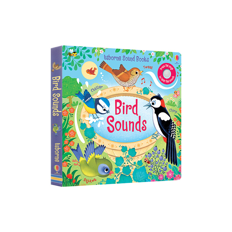 英文原版繪本 Usborne Bird Sounds 小鳥的聲音 低幼啟蒙奇妙觸摸音樂發聲書 聆聽小鳥的各種聲音 尤斯伯恩