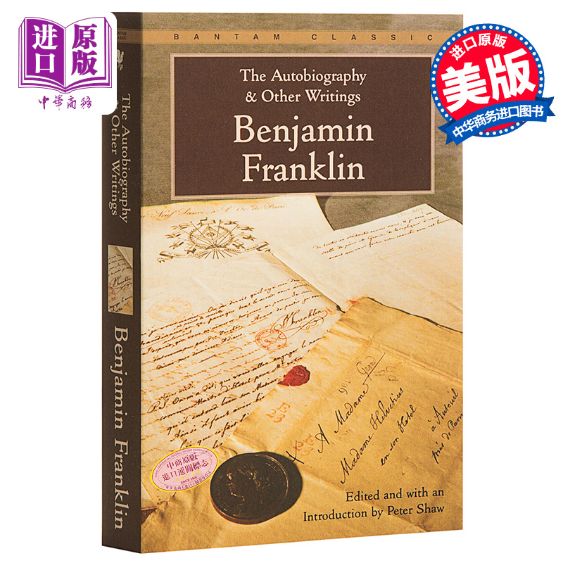 本傑明·富蘭克林自傳和其他著作 英文原版 The Autobiography and Other Writings 經典名著傳記 Benjamin Franklin