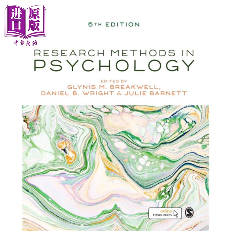 心理學研究方法 第5版 英文原版 Research Methods in Psychology Glynis Breakwell Daniel Wright Julie Barnett
