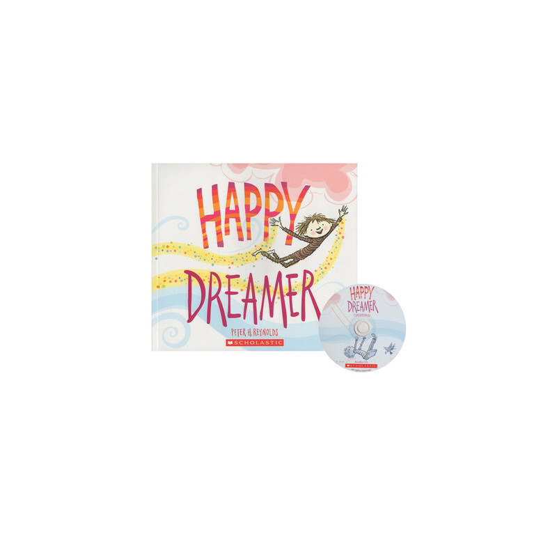 英文原版 Happy Dreamer 造夢者 附CD 兒童啟蒙故事圖畫書 有聲讀物繪本 Scholastic