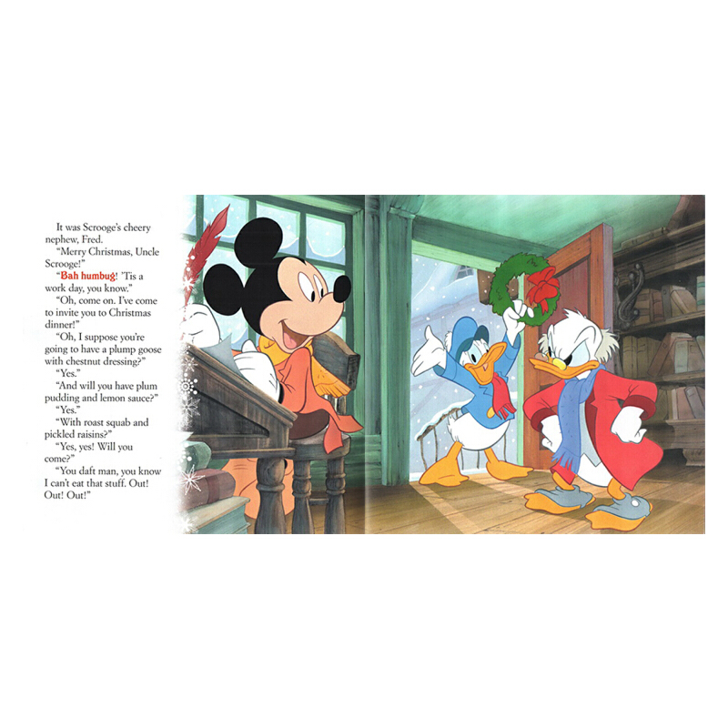 英文原版繪本 Mickey's Christmas 附CD Carol米奇的聖誕頌歌 聖誕節 Disney Read-Along Storybook 迪士尼有聲讀物