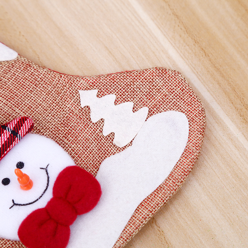 聖誕節裝飾品禮品袋糖果袋聖誕老人襪 小號聖誕襪 聖誕襪子禮物袋