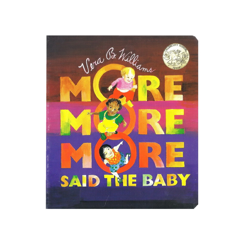 英文原版 More More More Said the Baby 紙板書 凱迪克銀獎 三個小嬰兒的故事 親子共讀繪本