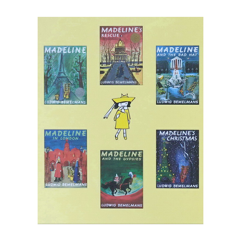 英文原版繪本 A Madeline Treasury 瑪德琳 精裝 75週年紀念版 6合1大合輯