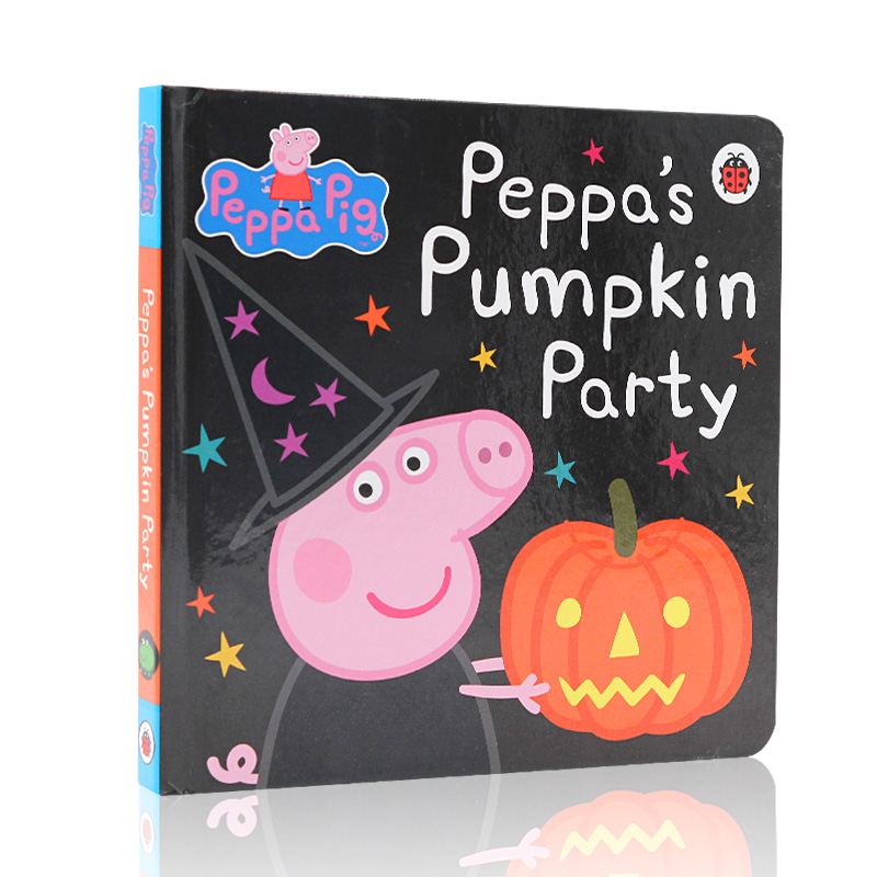 Peppa Pig Peppa's Pumpkin Party 來跟粉紅豬小妹佩奇佩琪過萬聖節 英文原版繪本 學習英語 撕不爛紙板書
