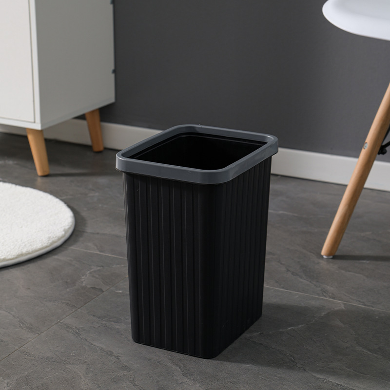 家用創意塑料收納桶垃圾桶加厚壓圈廚房浴室分類垃圾桶