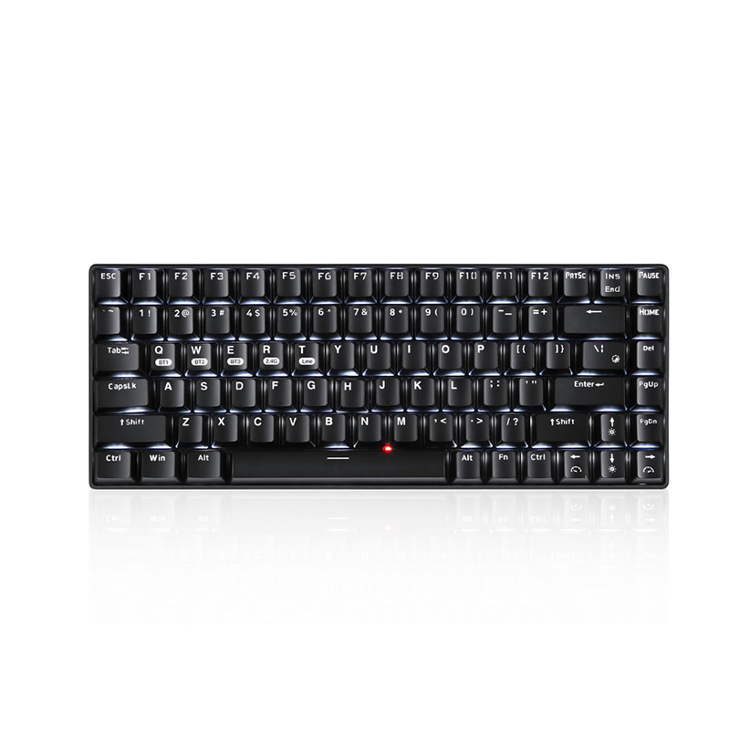 新盟84鍵藍牙機械鍵盤有線無線藍牙三模平板手機電腦遊戲鍵盤跨境