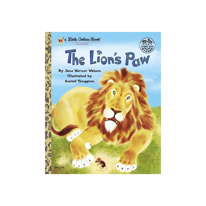 英文原版繪本 The Lion's Paw 獅子腳上有根刺 常青藤爸爸推薦 蘭登金色童書 兒童動物故事啟蒙