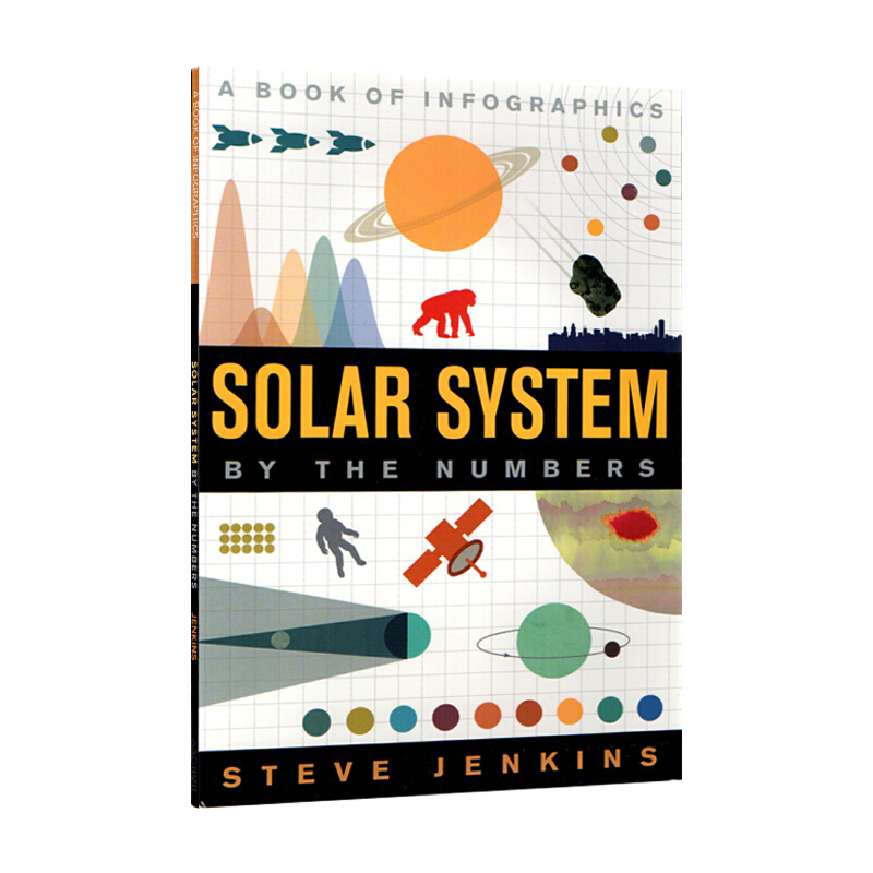 英文原版 Solar System: By The Numbers 童課外讀物繪本圖畫書 自然科學科普 Steve Jenkin