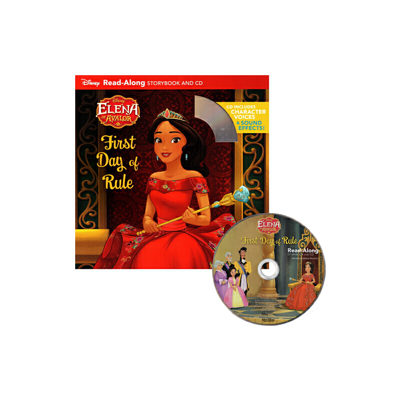 Elena's First Day of Rule 埃琳娜的統治 英文原版 Disney Read-Along 附CD 有聲讀物