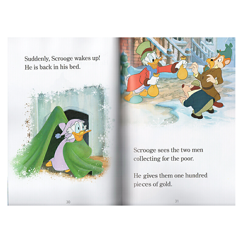 Disney Christmas Collection 英文原版 附CD 迪斯尼有聲繪本奇米老鼠 3個故事合集 聖誕節 World of Reading 兒童分級讀物
