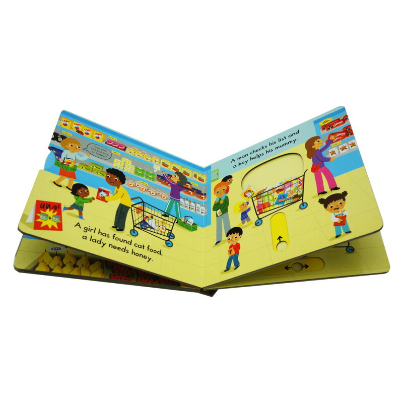 #Busy Bookshop 系列紙板書 英文原版繪本 繁忙忙碌的書店 紙板 機關 操作 活動書 邊玩邊學 幼兒啟蒙英文原版 親子互動學習
