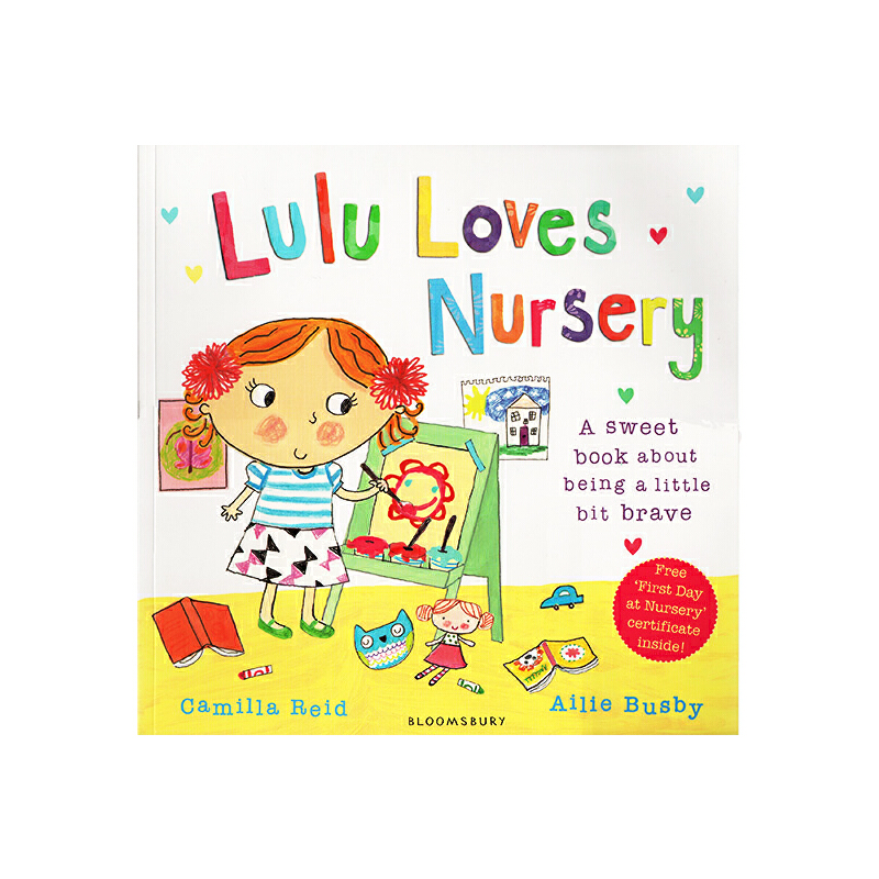 英文原版 Lulu Loves Nursery 露露愛上學 我愛露露系列 啟蒙認知故事繪本  成長親子圖畫書