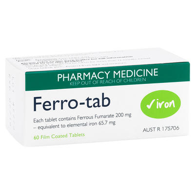 Ferro-Tab 含鐵葉酸片 60粒