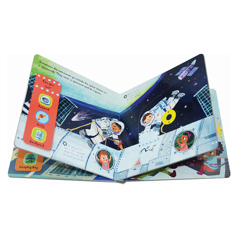 First Explorers Astronauts 小小探索家 英文原版繪本 宇航員 兒童啟蒙機關操作紙板書