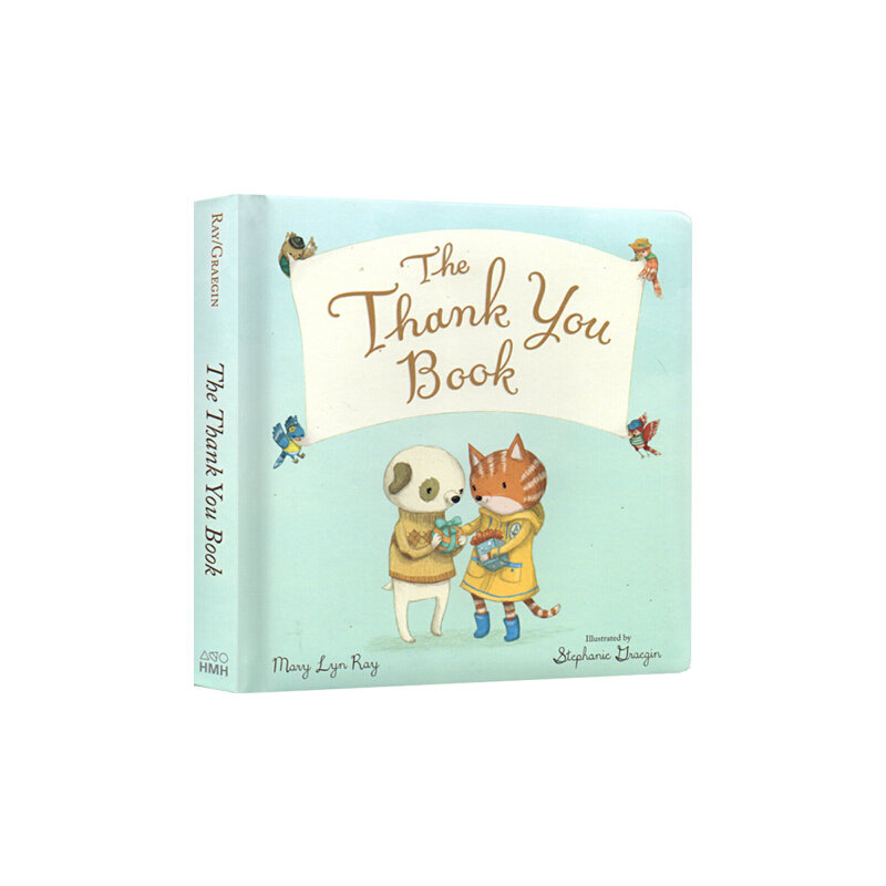 英文原版 The Thank You Book 大開本紙板書 兒童性格禮儀培養 日常行為規範 幼兒親子閲讀繪本圖畫書