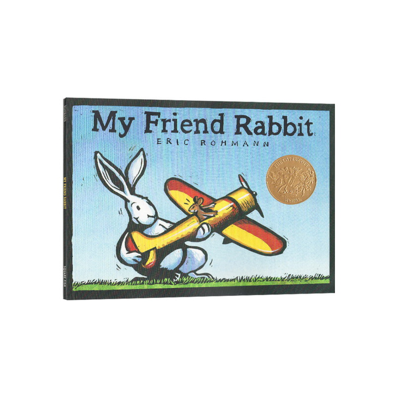 英文原版繪本 My Friend Rabbit 我的兔子朋友 埃裏克·羅曼 凱迪克大獎 兒童啟蒙圖畫故事書
